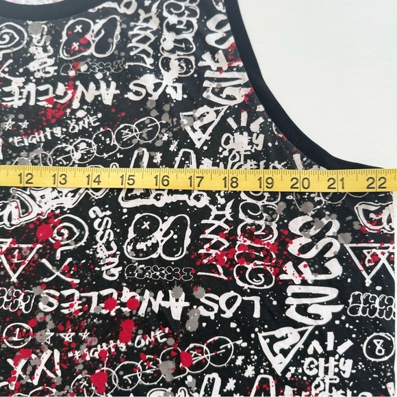 GUESS Los Angeles Tank Top XL City of Angels Graphic Print 100% Cotton - Picture 6 of 9